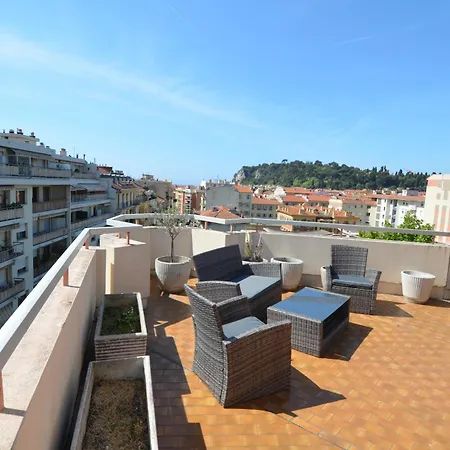 Helianthe - Superbe Appartement Avec Terrasse Vue Mer Et Chateau Au Port De Nice Exterior photo