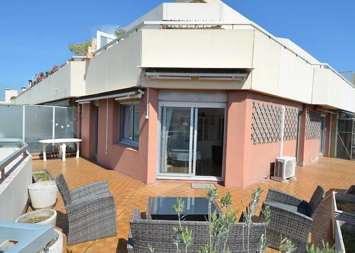 Helianthe - Superbe Appartement Avec Terrasse Vue Mer Et Chateau Au Port De Nice