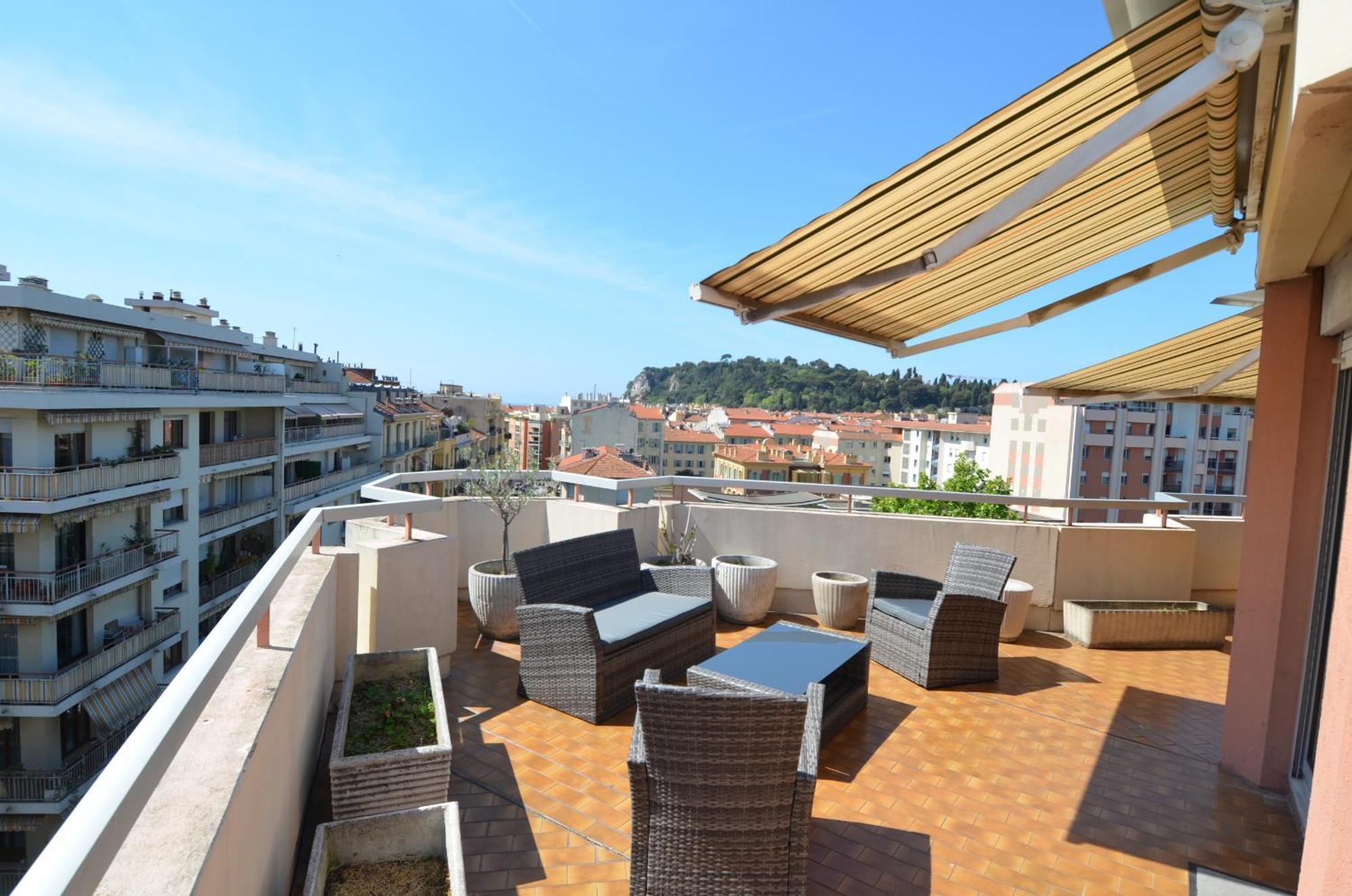 Helianthe - Superbe Avec Terrasse Vue Et Chateau Au Port De Apartment Nice